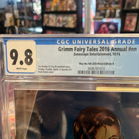 Grimm Fairy Tales 2016 Annual! May The 4th 2020 METAL Edition!! CGC Graded 9.8! Paul Green Cover!