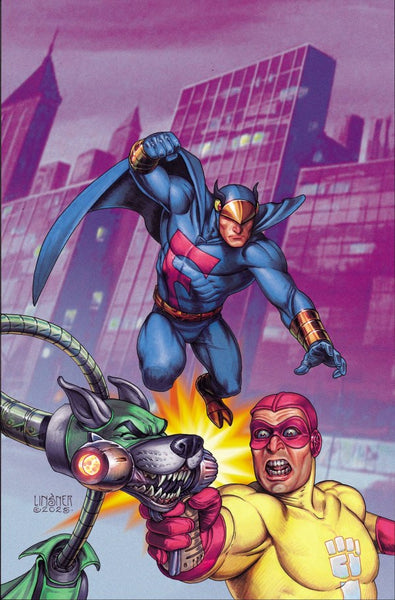 The Blue Falcon and Dynomutt #1 Cover O 1:15 Joseph Michael Linsner Virgin Variant