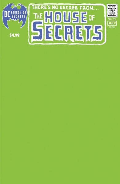 House of Secrets #92 Facsimile Edition 2024 Blank Variant