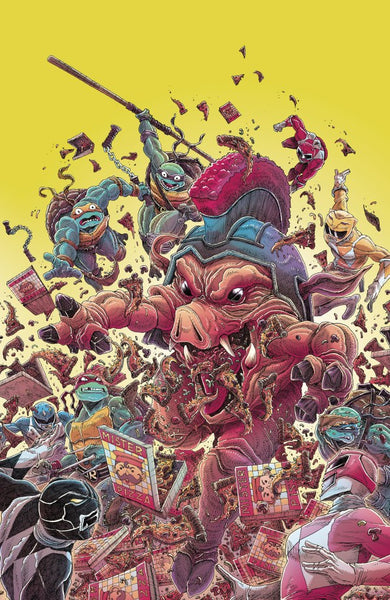 Mighty Morphin Power Rangers / Teenage Mutant Ninja Turtles III #1 Cover I 1:25 James Stokoe Virgin Variant