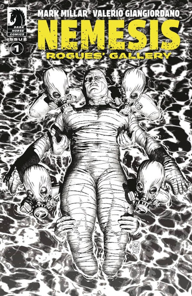 Nemesis: Rogues' Gallery #1 Cover B 1:10 Valerio Giangiordano Black & White Variant