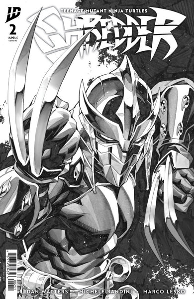 Teenage Mutant Ninja Turtles: Shredder #2 1:25 Kael Ngu Black & White Variant