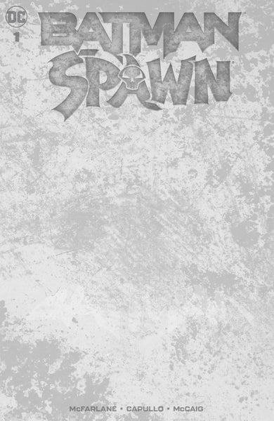 Batman / Spawn #1 Cover I Black & White Blank Variant