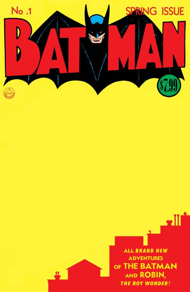Batman #1 Facsimile Edition 2023 Blank Variant