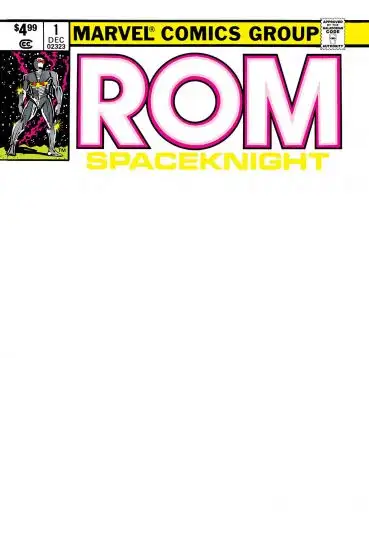Rom #1 Facsimile Edition 2023 Blank Variant