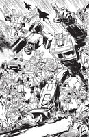 Transformers #9 Cover G Jason Howard Black & White EU Anniversary Connecting Virgin Variant