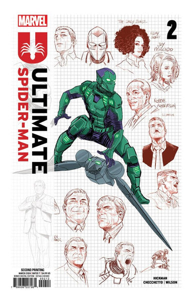 Ultimate Spider-Man #2 2nd Printing Marco Checchetto Design