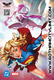 DC MARVEL GCL SUPERMAN SPIDER-MAN #1 GERALD PAREL SUPERGIRL / SPIDER-GWEN EXCLUSIVE!